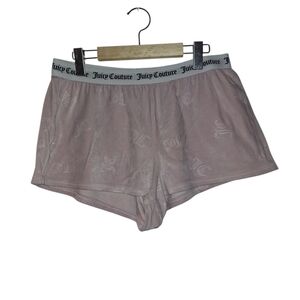 Juicy Couture Pink Velour Sleep Shorts Size Large